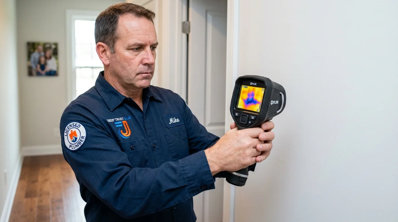 Thermal imaging leak detection by Johns Plumbing LLC in Tamworth